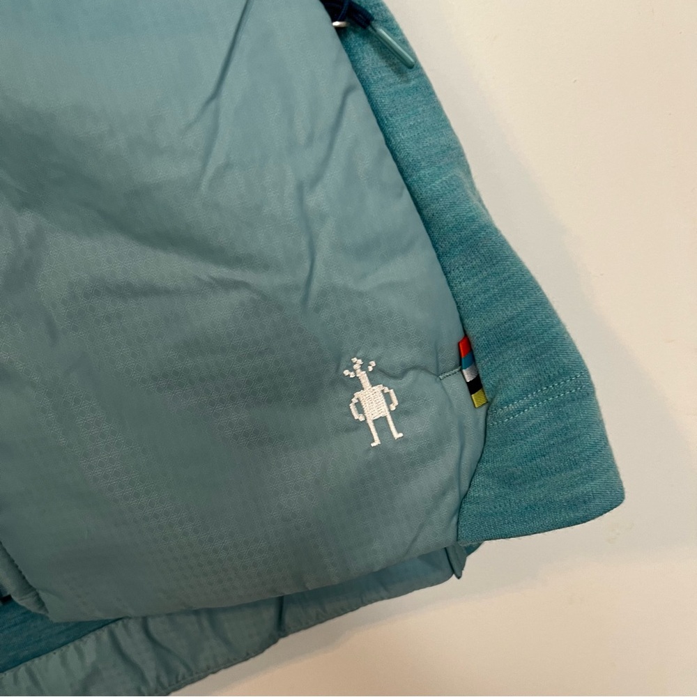 Smartwool Women's Light Blue Smartloft 60 Hoodie Vest NWT lightweight puffer - Picture 5 of 8
